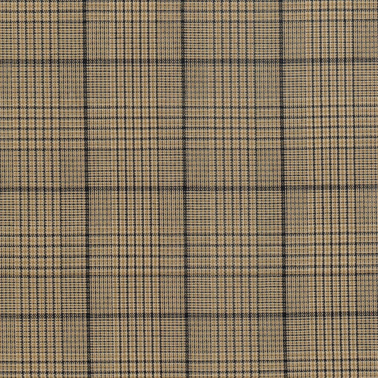 Tela uniforme SchoolLine 13002325, tejido tartán beige, marrón y negro, ideal para uniformes escolares e institucionales.