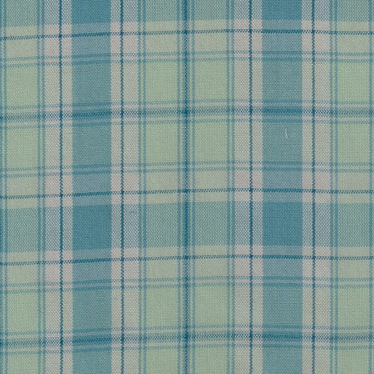 Tela Dacron poliéster SchoolLine a cuadros azul y verde, ideal para uniformes escolares e institucionales.