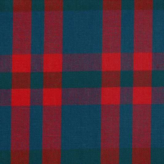 Tela 13002333 Dacron para uniformes escolares e institucionales; tela azul marino y rojo a cuadros, SchoolLine.