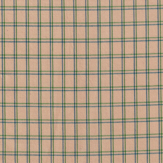 Tela durazno con cuadros verde y azul, tela para uniformes escolares e institucionales, SchoolLine