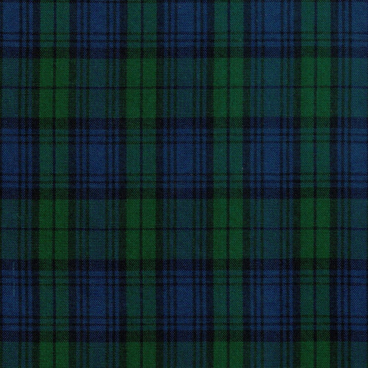 Tela SchoolLine 13002363 Dacron tartán azul y verde, tela para uniformes escolares e institucionales