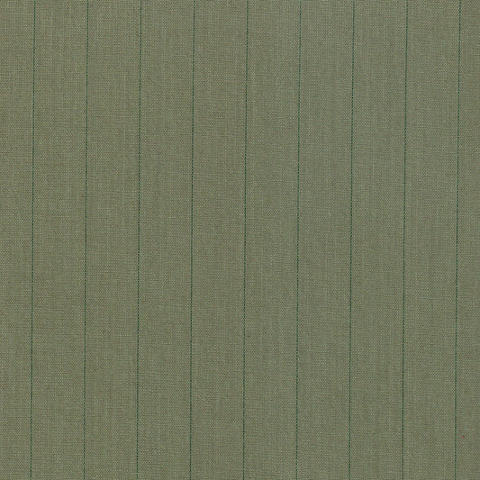 Tela Dacron 13002364 de SchoolLine, verde olivo con líneas verticales, ideal para uniformes escolares e institucionales