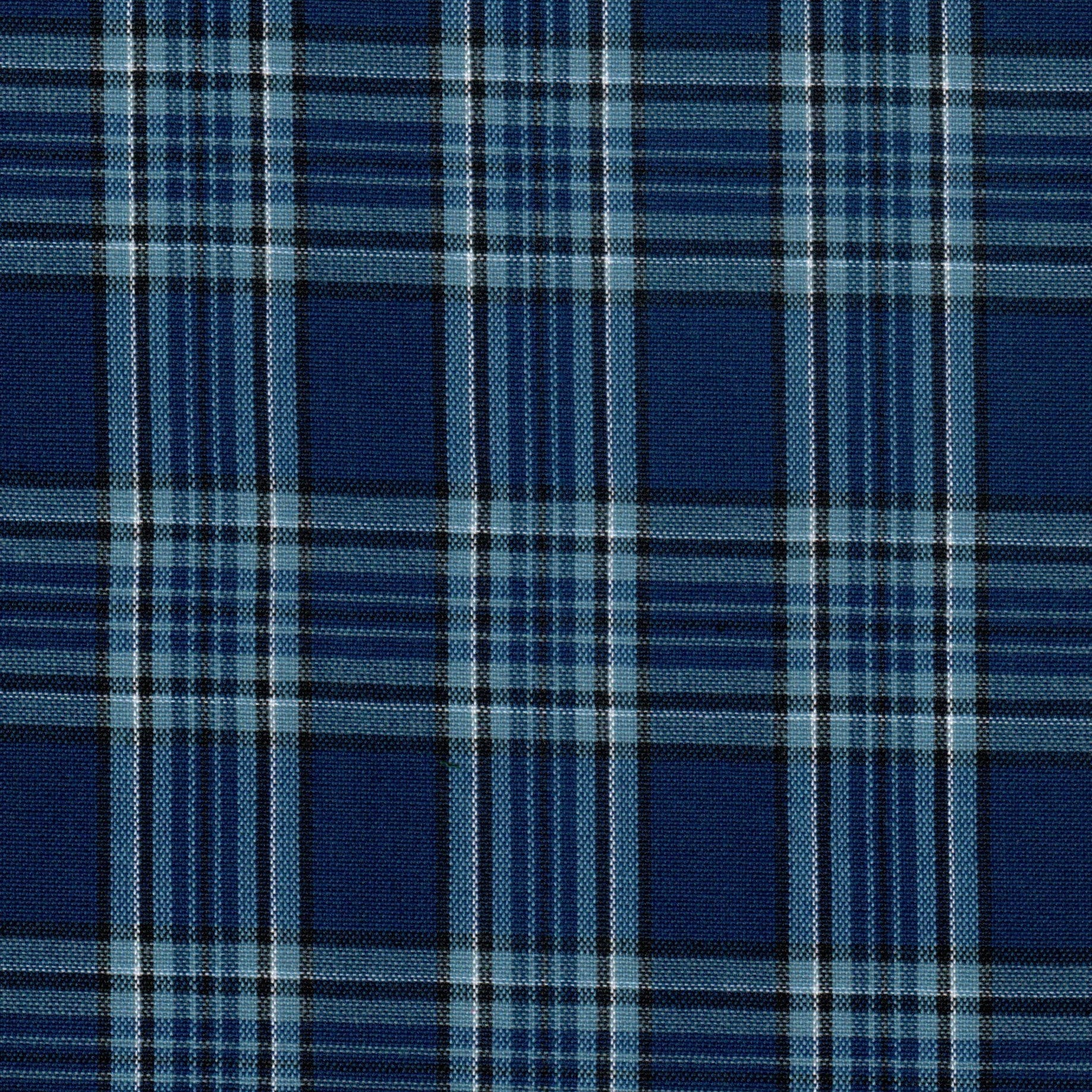 Tela Dacron SchoolLine azul con diseño tartán a cuadros, tela duradera para uniformes escolares e institucionales