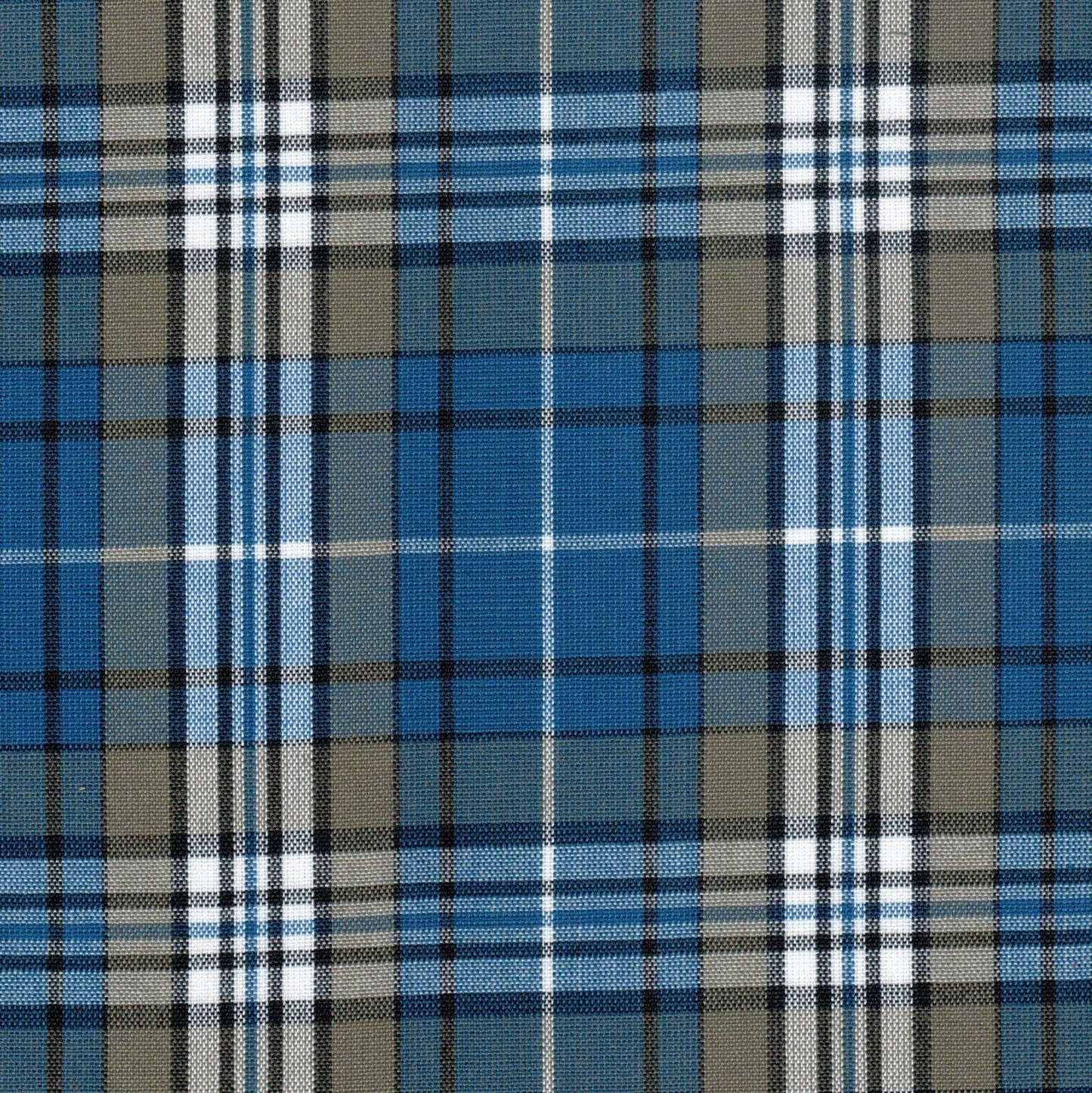 Tela tartán azul y beige cuadriculada, 13002376 Dacron de SchoolLine para uniformes escolares e institucionales