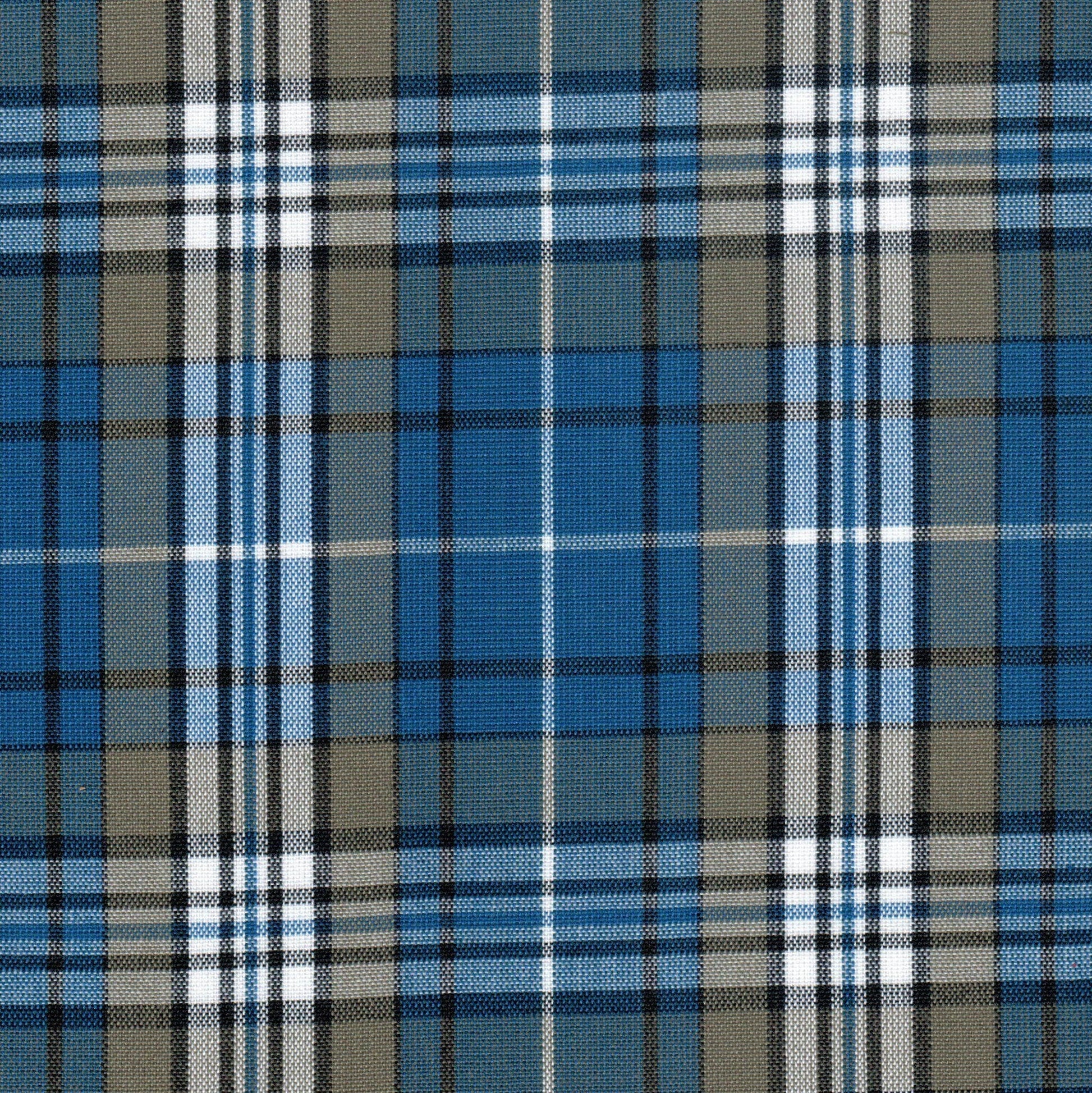 Tela tartán azul y beige cuadriculada, 13002376 Dacron de SchoolLine para uniformes escolares e institucionales