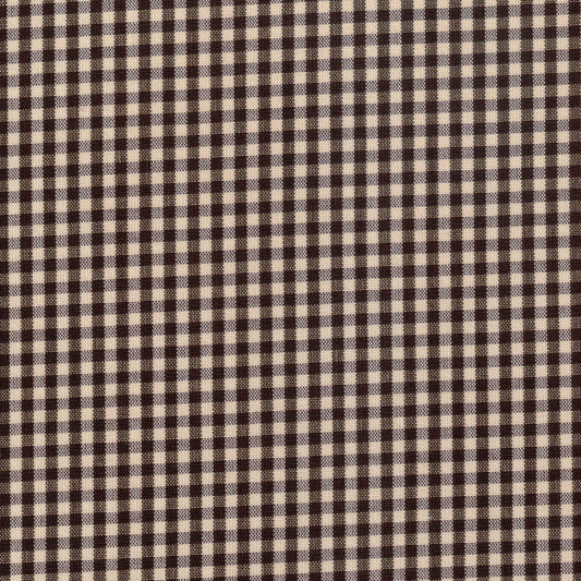 Tela 13002391 Dacron uniforme de School Line en marrón y crema; tela para uniformes escolares e institucionales.