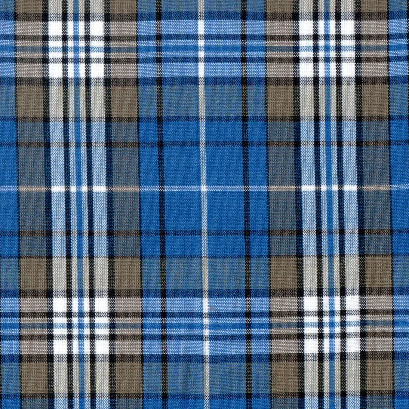 Tela para uniformes SchoolLine 13002396 Dacron; tela a cuadros azules con blanco y negro.