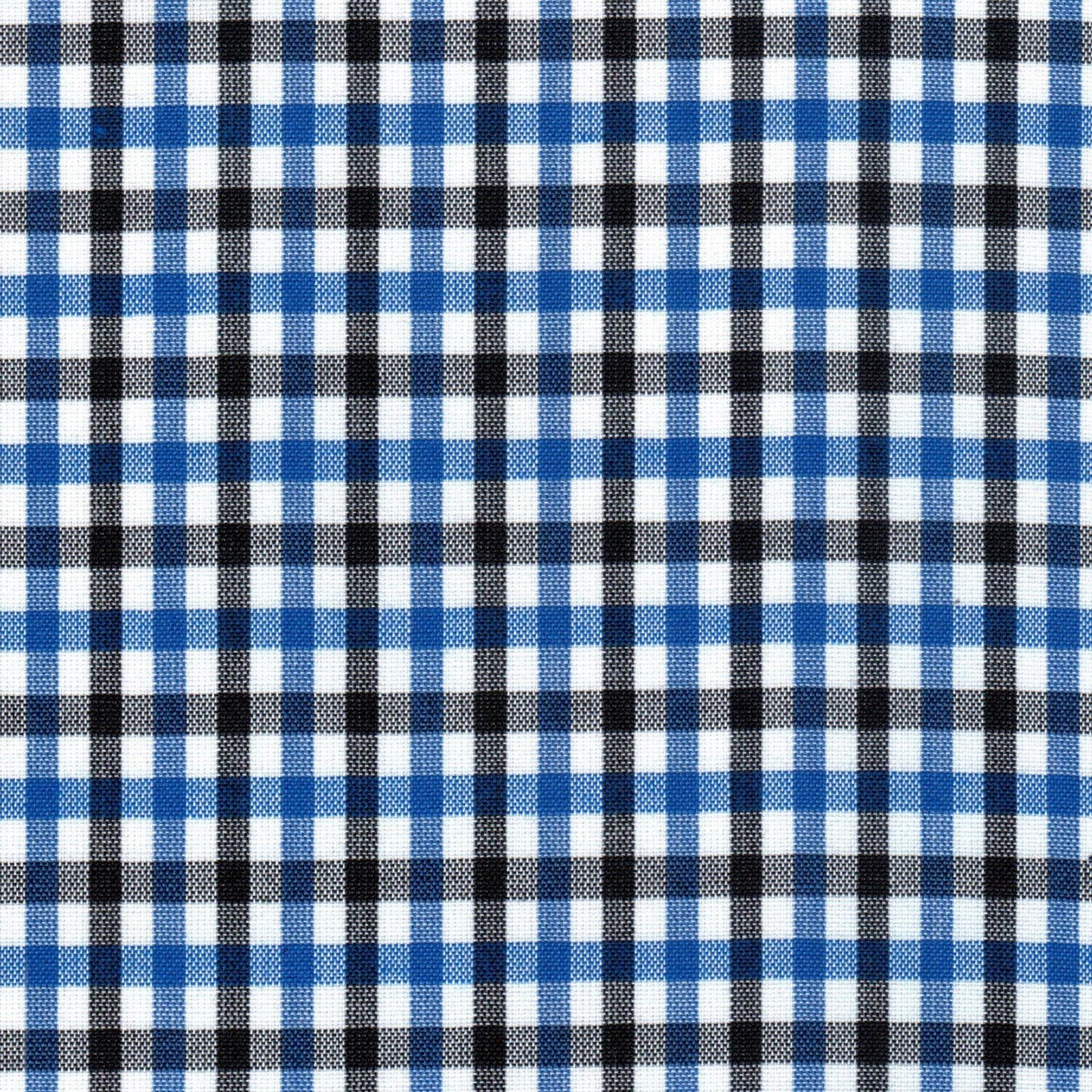 Tela 13002418 Dacron uniforme de SchoolLine, cuadros azul, blanco y negro para uniformes escolares.