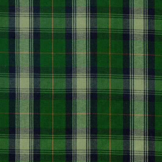 Tela SchoolLine Dacron uniforme: tela verde a cuadros, uso en uniformes escolares e institucionales