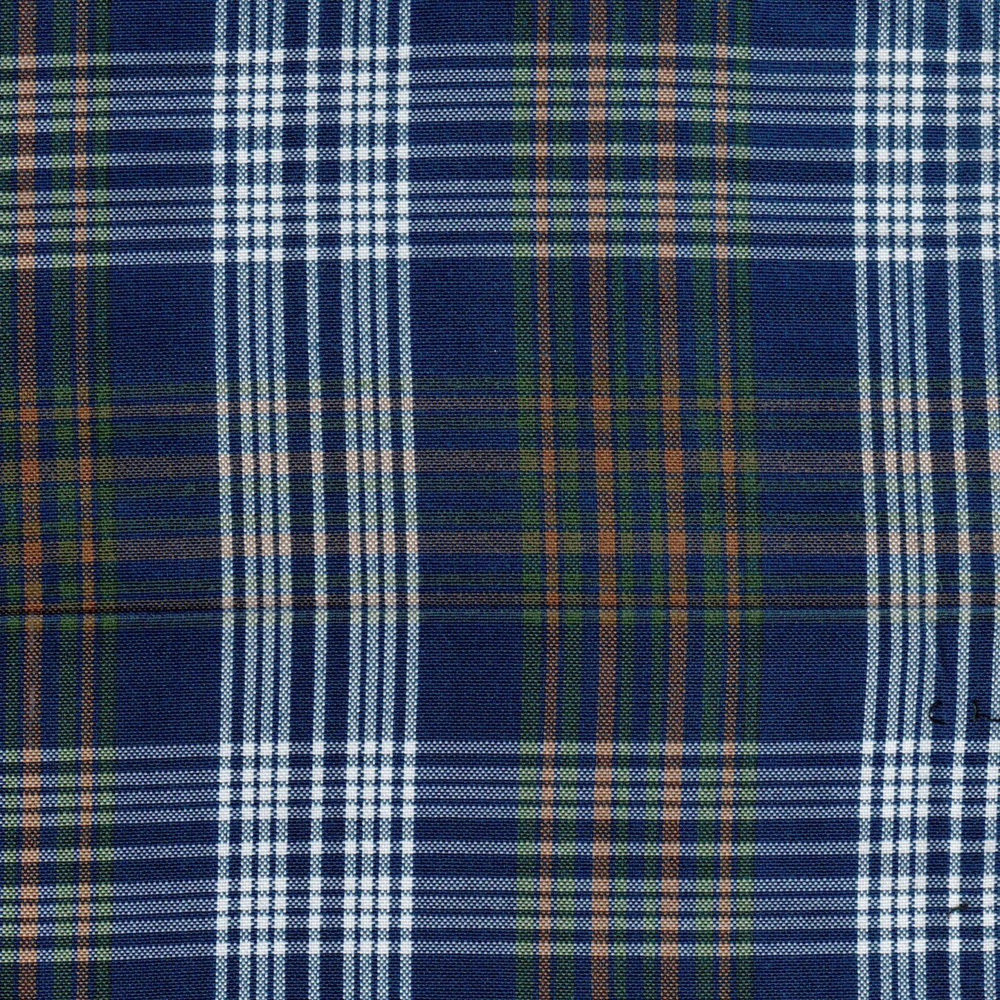 Tela 13002435 Dacron uniforme SchoolLine en azul marino, blanco y verde; tela para uniformes escolares e institucionales.