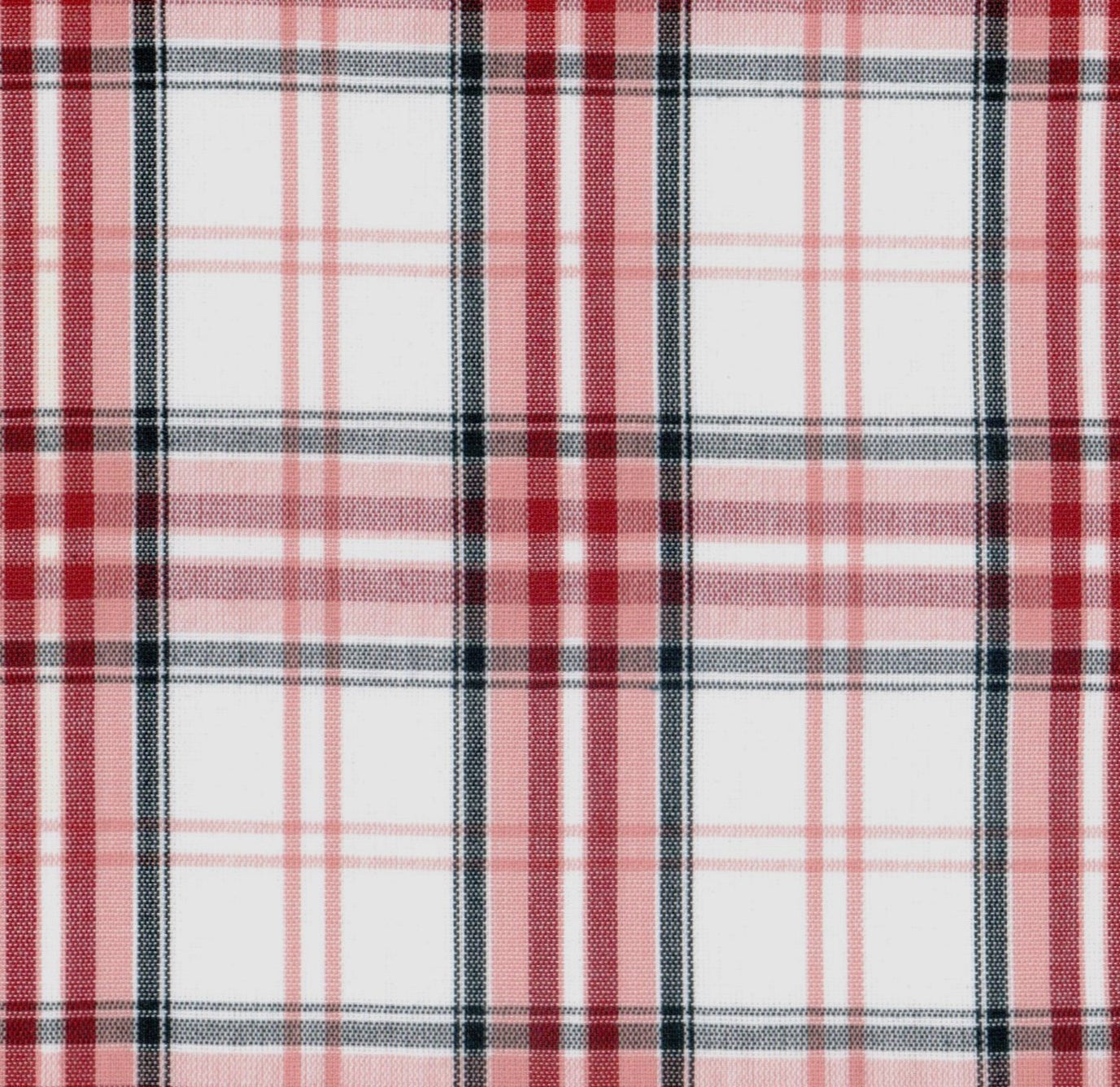 Tela SchoolLine 13002454, cuadros rojo/negro/blanco; tela Dacron/CS para uniformes escolares e institucionales.