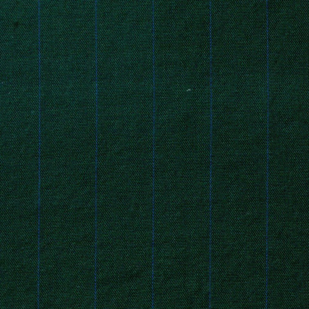 Tela Dacron verde oscuro con finas rayas azules; ideal para uniformes escolares e institucionales SchoolLine