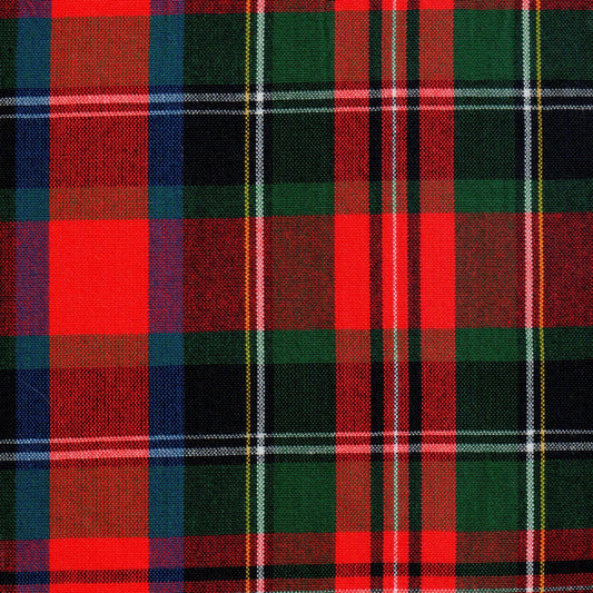 Tela tartán a cuadros rojo, verde y negro; tela para uniformes escolares e institucionales, de la marca SchoolLine.