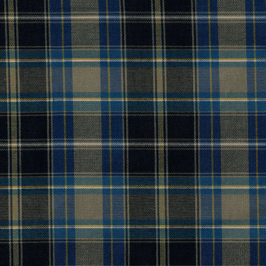 Tela 13002486 Dacron uniforme azul marino con cuadros tartán; ideal para uniformes escolares e institucionales, SchoolLine.