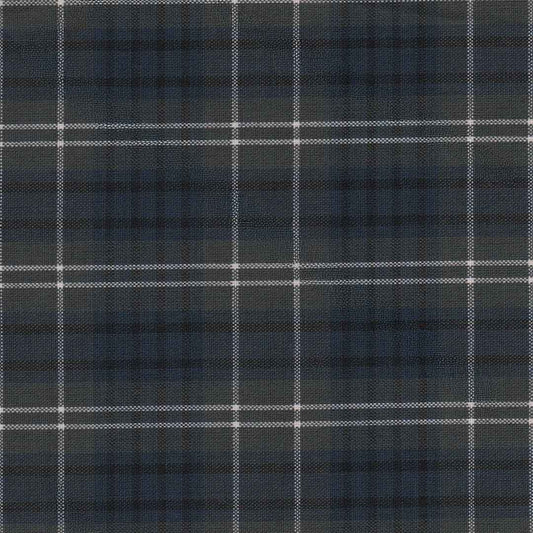 Tela para uniforme escolar en tono gris con lineas blancas y negras