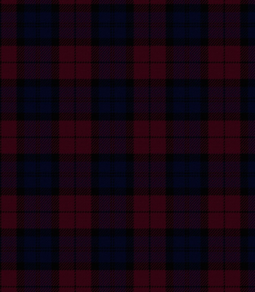 Tela diagonal de poliéster SchoolLine en tartán rojo y azul, ideal para uniformes escolares e institucionales