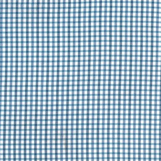 Tela poliéster SchoolLine, jacquard diagonal azul y blanco, ideal para uniformes escolares e institucionales