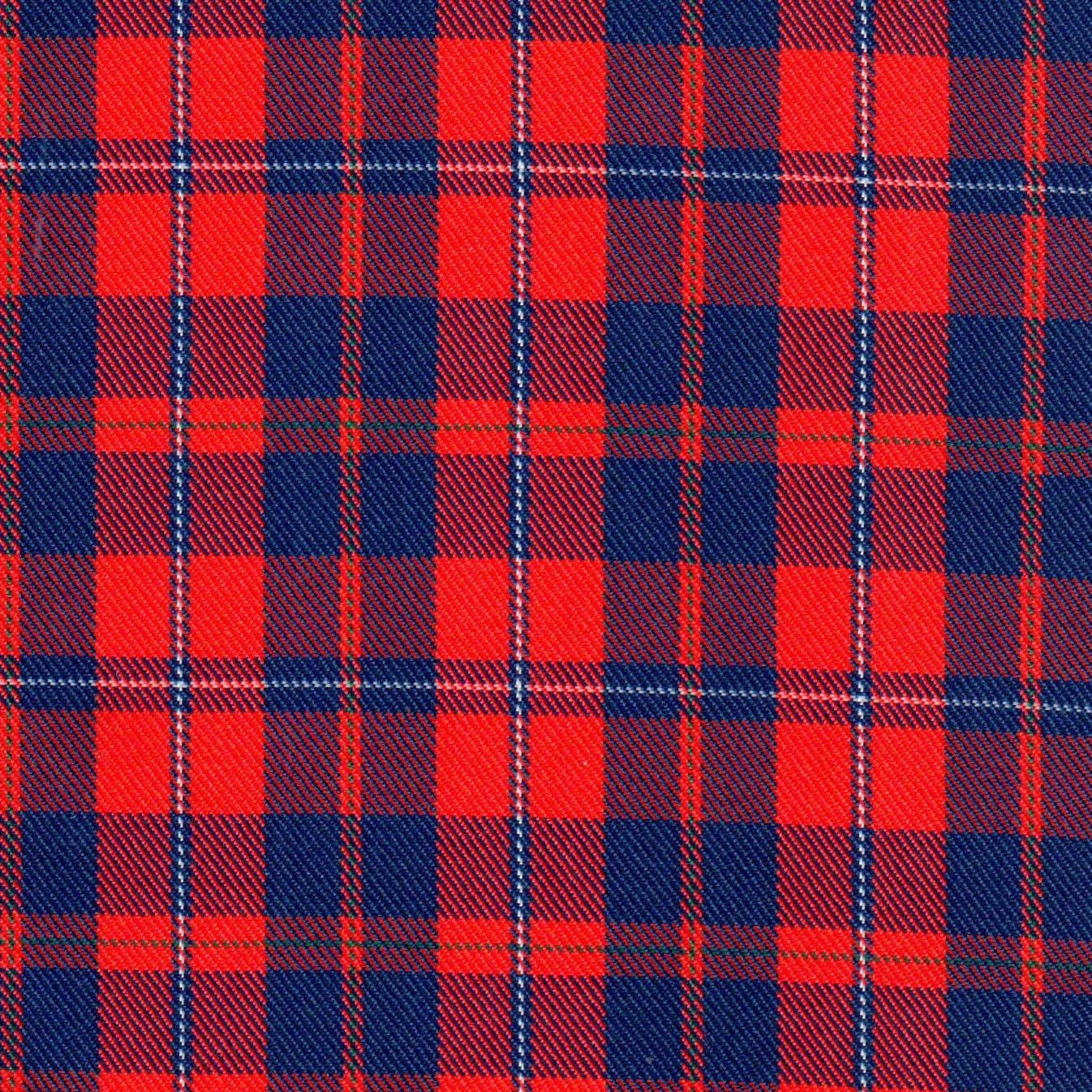 Tela poliéster jacquard diagonal en tartán rojo y azul; ideal para uniformes escolares e institucionales SchoolLine.