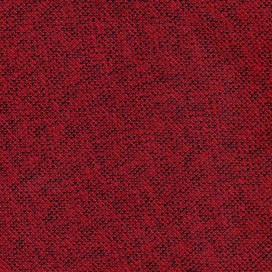 Tela de uniforme en acabado moline en color rojo con detalles negros para uniformes escolares
