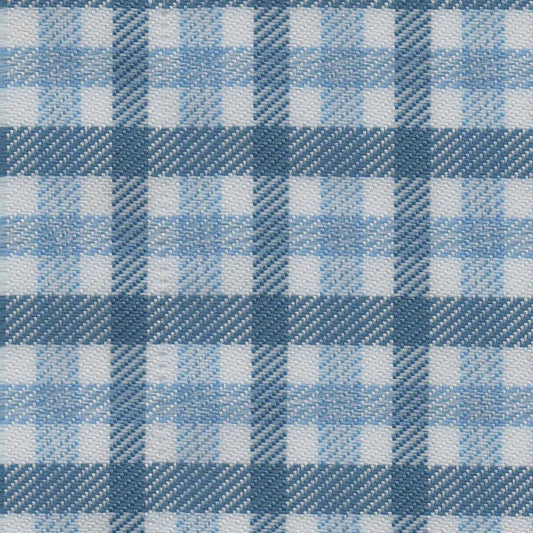 Tela poliéster diagonal moline azul y blanco a cuadros, ideal para uniformes escolares e institucionales; SchoolLine