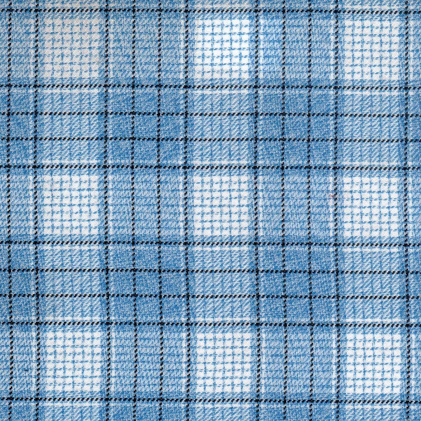 Tela 13009017 poliéster diagonal en azul y blanco a cuadros; ideal para uniformes escolares e institucionales SchoolLine.