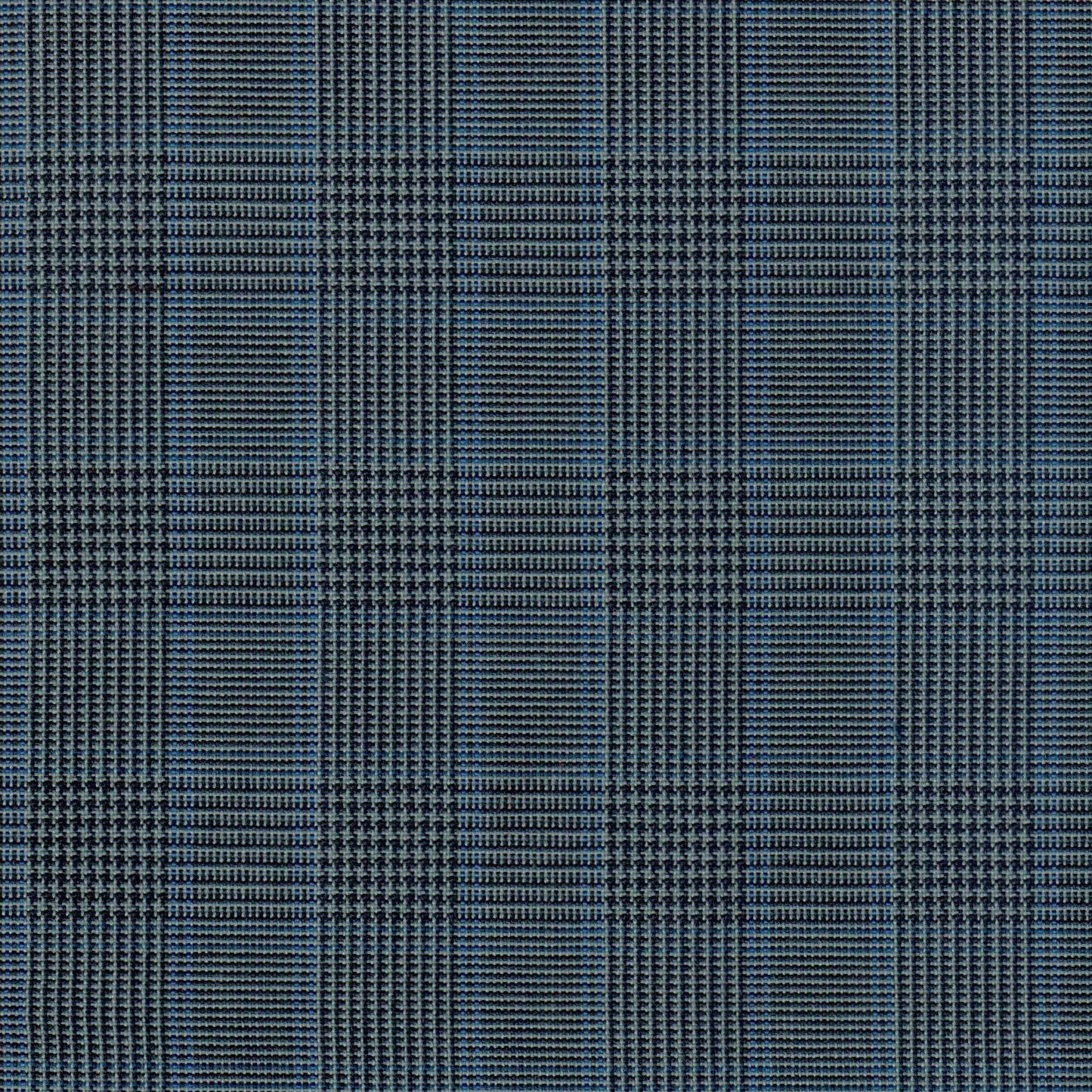 Tela SchoolLine 13012006 Dacron especial; tela azul y gris en patrón plaid para uniformes escolares e institucionales.