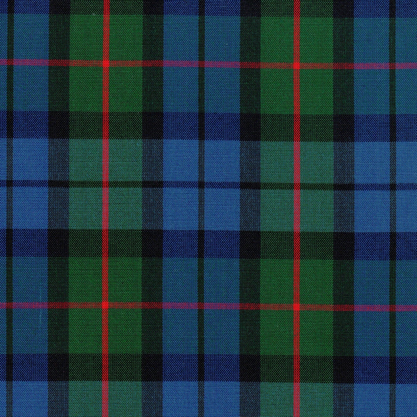 Tela SchoolLine 13012017 Dacron especial en azul, verde y rojo a cuadro; perfecta para uniformes escolares e institucionales.