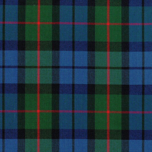 Tela SchoolLine 13012017 Dacron especial en azul, verde y rojo a cuadro; perfecta para uniformes escolares e institucionales.