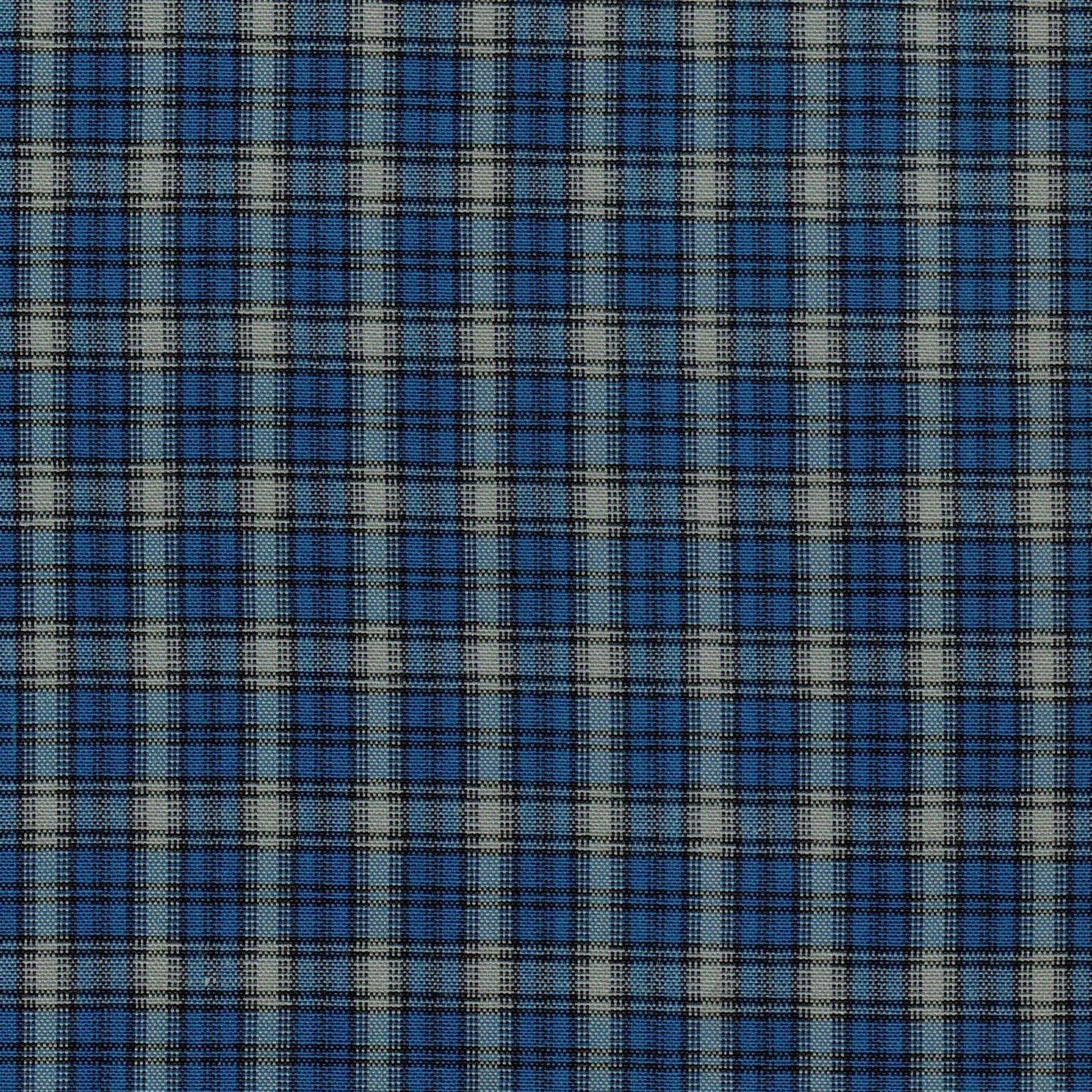 Tela 13012018 Dacron especial SchoolLine, tejido a cuadros azul marino/claro con beige, ideal para uniformes escolares e institucionales