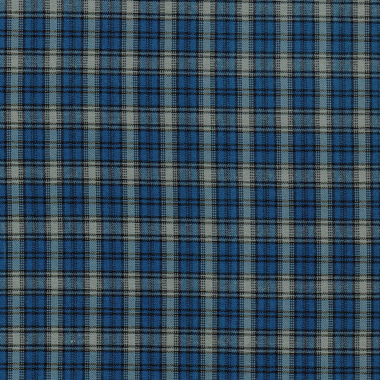 Tela 13012018 Dacron especial SchoolLine, tejido a cuadros azul marino/claro con beige, ideal para uniformes escolares e institucionales