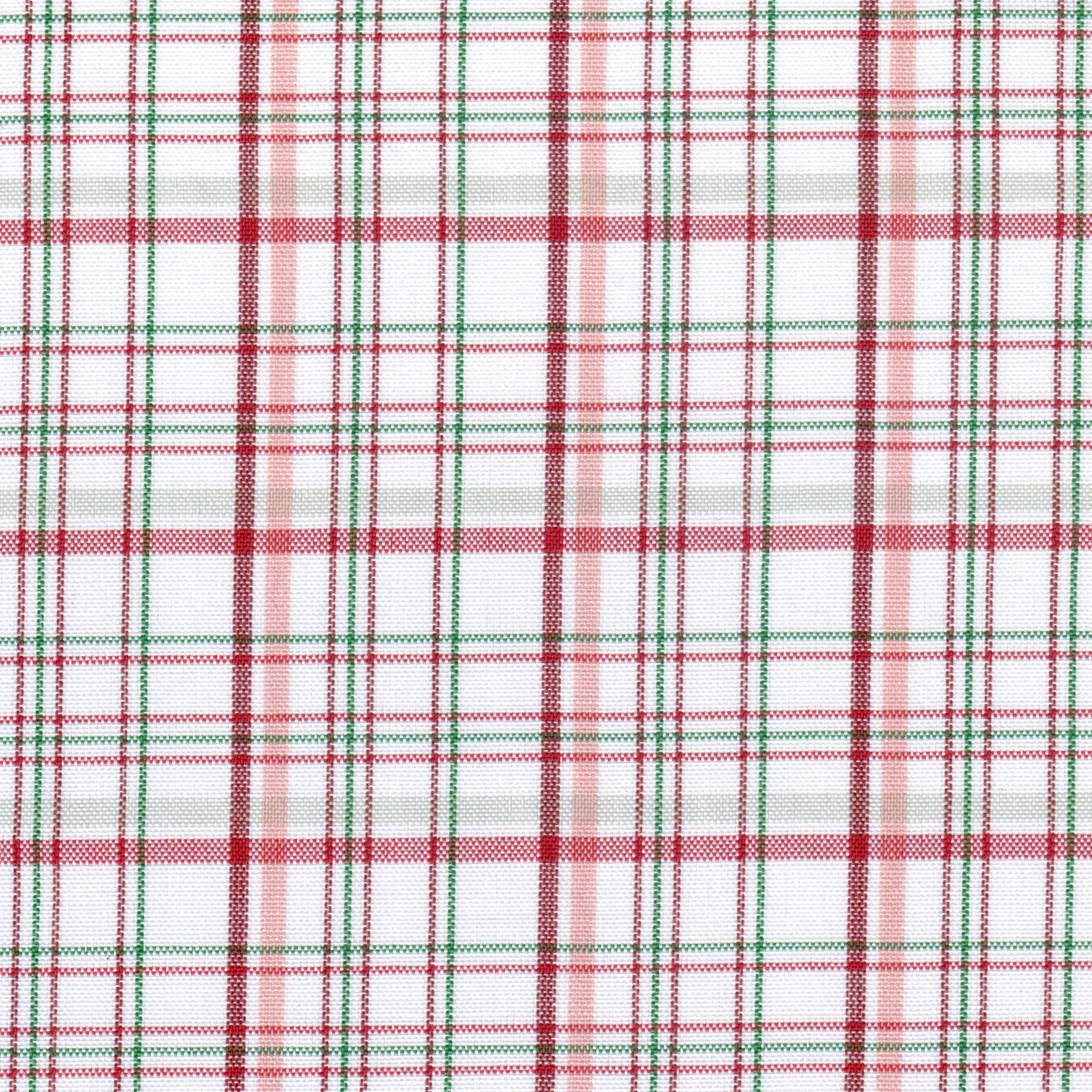 Tela Dacron especial 13012026 de SchoolLine, tela a cuadros rojo, verde y blanco, para uniformes escolares e institucionales.