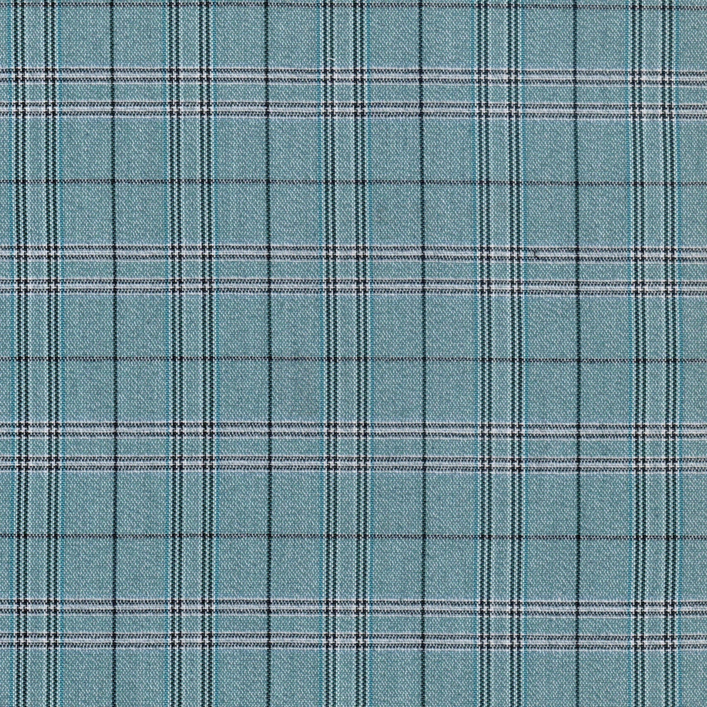 Tela moline turquesa de Dacron, SchoolLine, con cuadro/plaid, ideal para uniformes escolares.