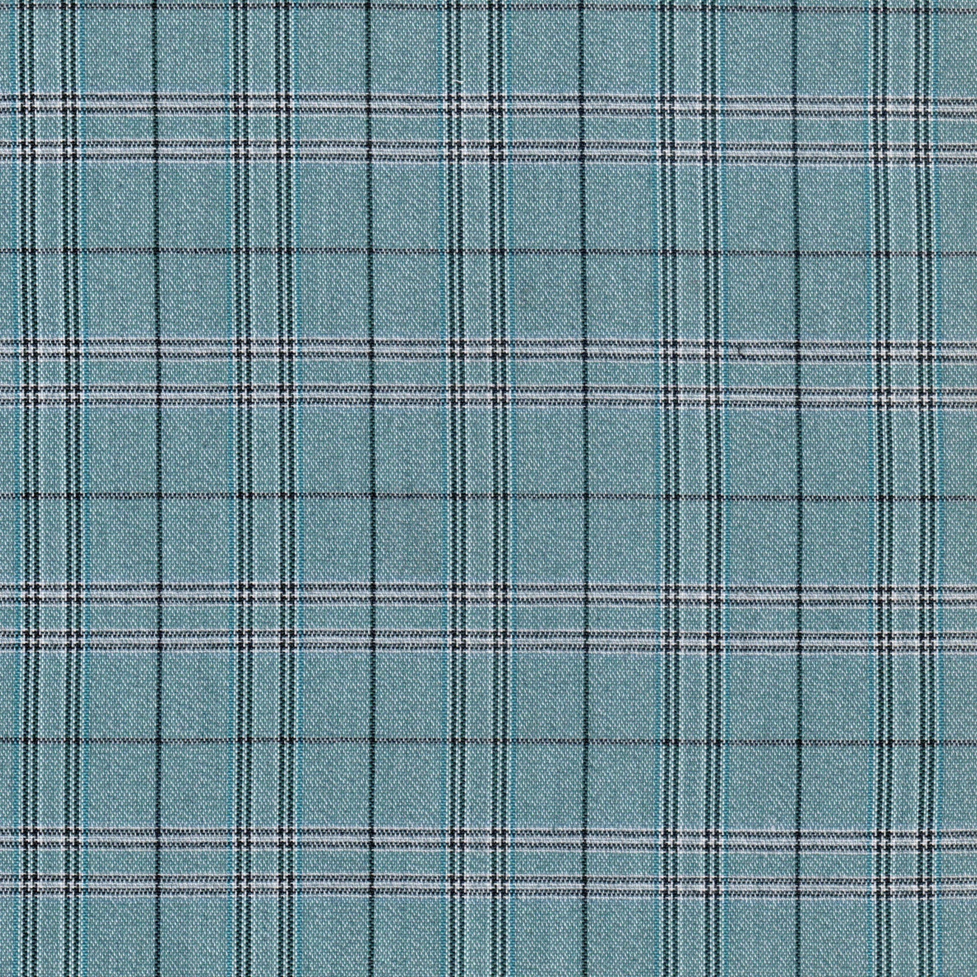Tela moline turquesa de Dacron, SchoolLine, con cuadro/plaid, ideal para uniformes escolares.