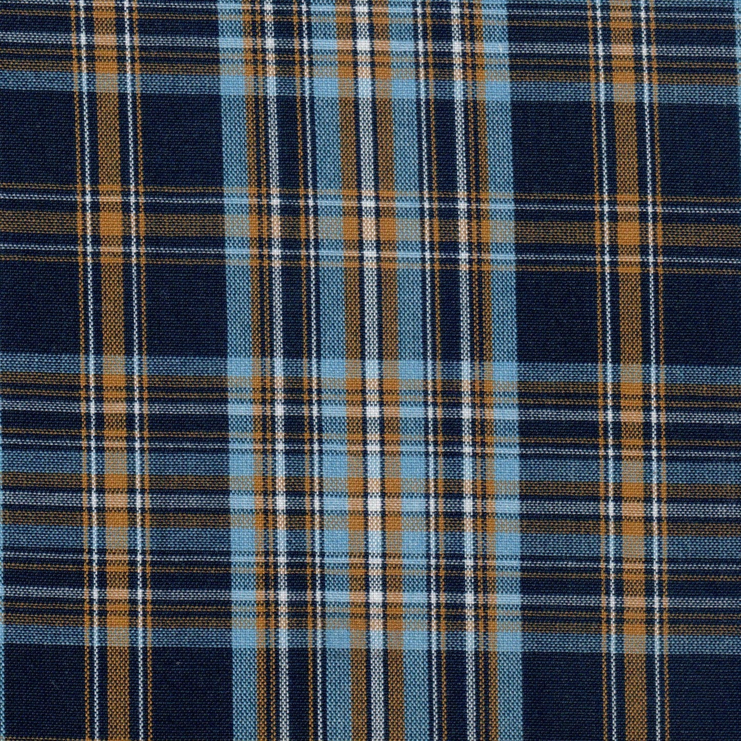 Tela 13014014 Dacron jaspeado azul y marrón de SchoolLine, tela para uniformes escolares e institucionales.