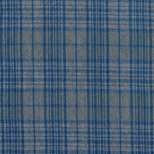 Tela 13014025 Dacron uniforme jaspeado azul y gris a cuadros, ideal para uniformes escolares e institucionales SchoolLine