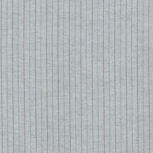 Tela gris con rayas azules Dacron de SchoolLine, ideal para uniformes escolares e institucionales.