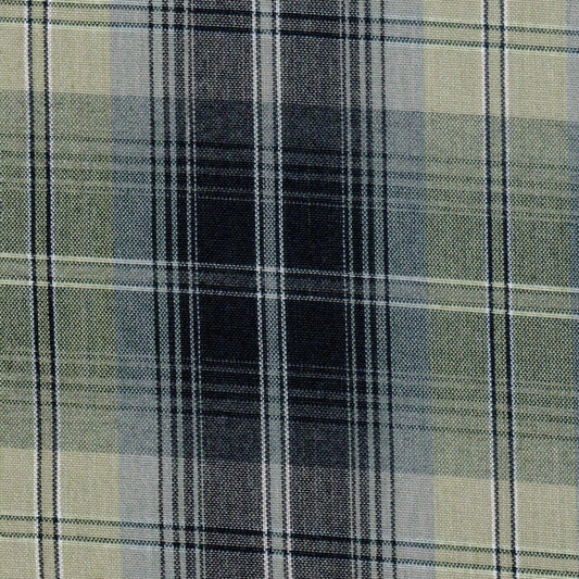 Tela 13014030 Dacron SchoolLine, plaid jaspeado beige, verde oliva y negro, para uniformes escolares e institucionales