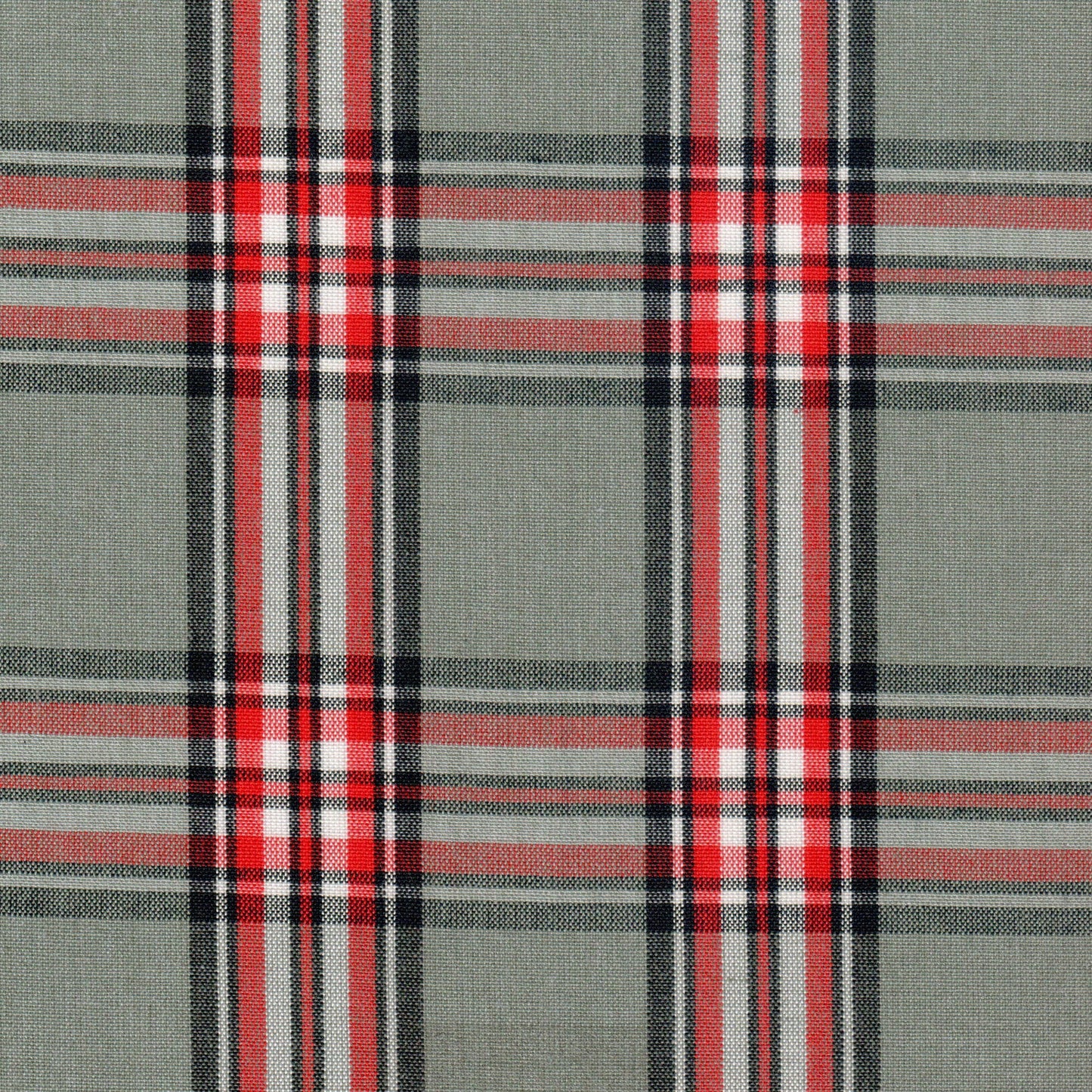 Tela Dacron uniforme jaspeado SchoolLine verde olivo con rojos, ideal para uniformes escolares.