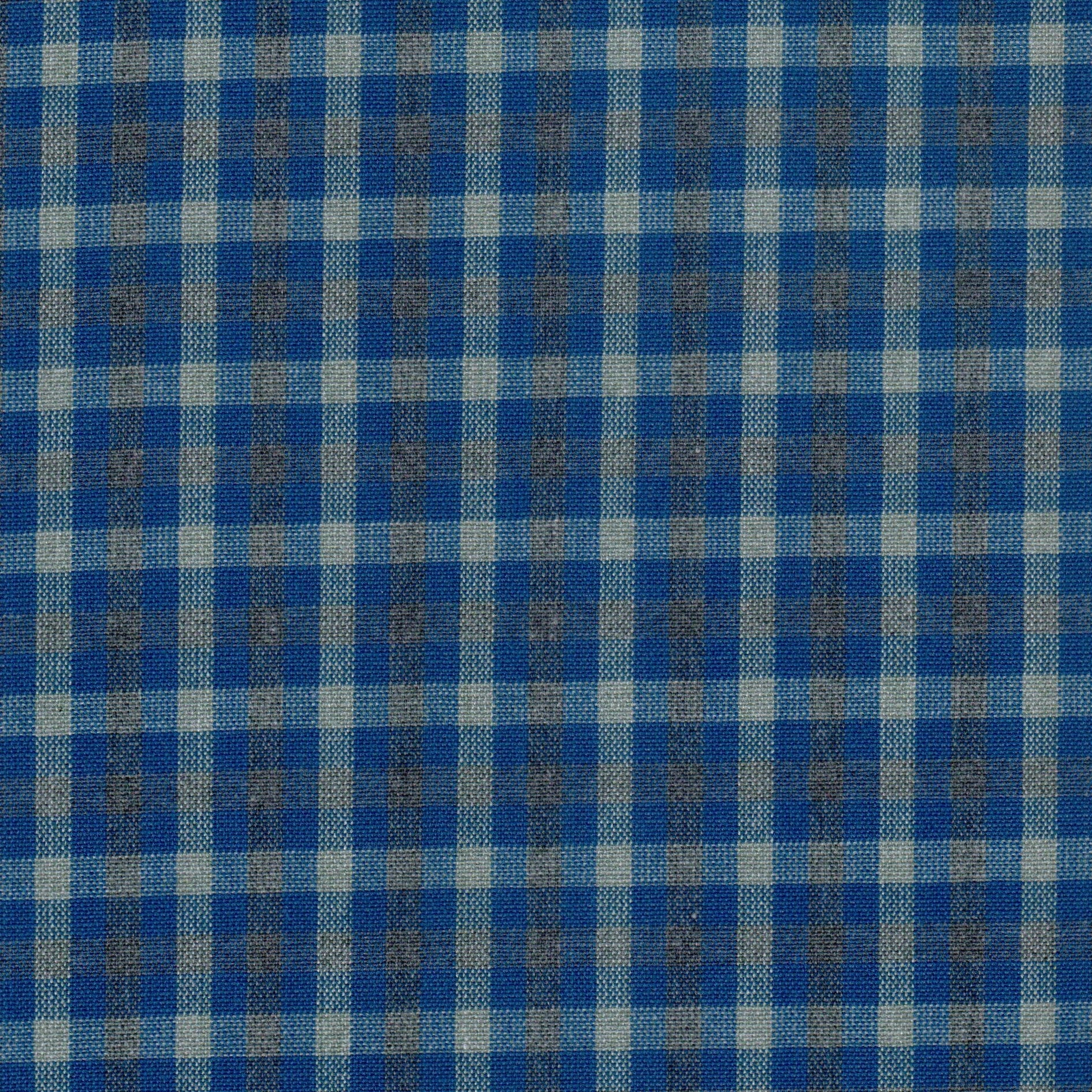 Tela Dacron 13014043 de SchoolLine en cuadro azul y gris, ideal para uniformes escolares e institucionales.