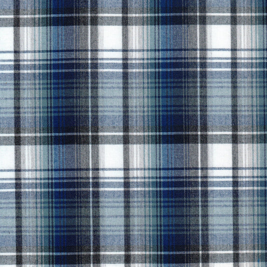 Tela 13014045 Dacron azul y blanco jaspeado de SchoolLine, perfecta para uniformes escolares e institucionales.