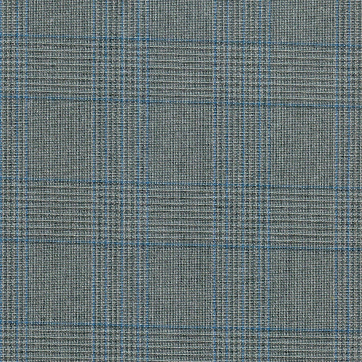 Tela 13014054 Dacron de SchoolLine, jaspe gris con líneas azules; tejido texturado para uniformes escolares e institucionales