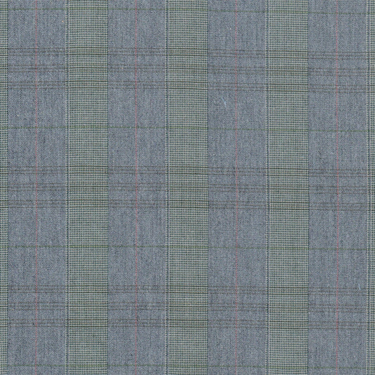 Tela 13014059 Dacron jaspeada azul denim con vetas finas; ideal para uniformes escolares e institucionales SchoolLine