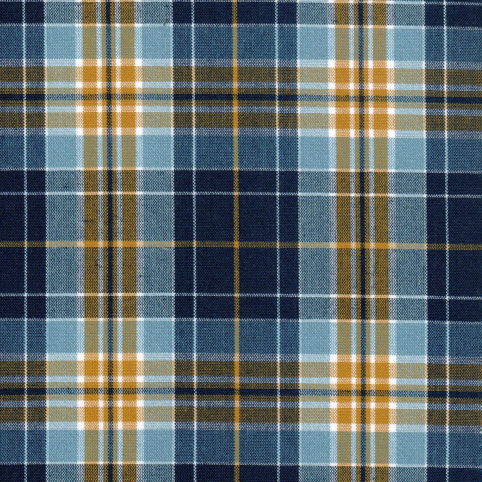 Tela 13014060 Dacron jaspeado azul con diseño a cuadros para uniformes escolares e institucionales, SchoolLine