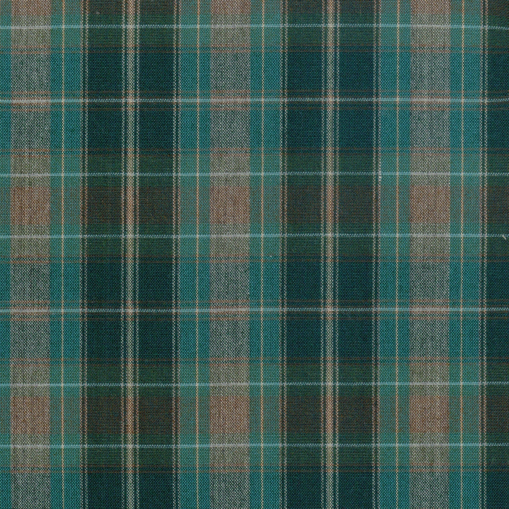 Tela 13014138 Dacron jaspeada turquesa a cuadros, ideal para uniformes escolares e institucionales | SchoolLine