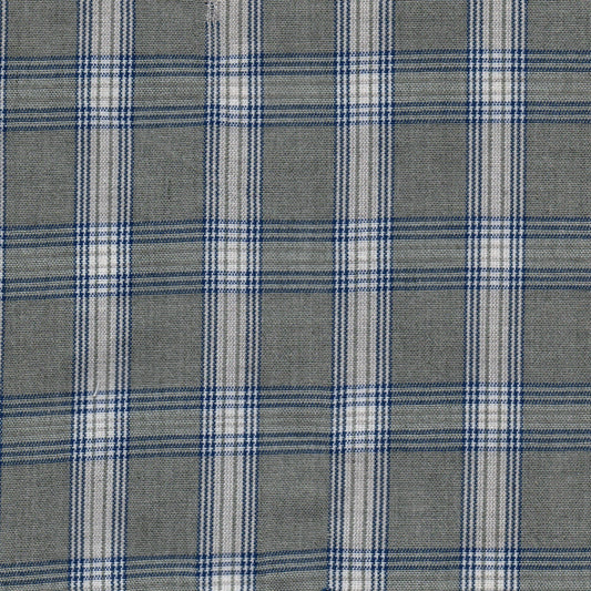 Tela 13014142 Dacron azul marino jaspeado con acentos a cuadros, ideal para uniformes escolares e institucionales de SchoolLine.