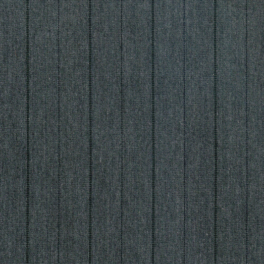 Tela Dacron jaspeado azul grisáceo con rayas verticales, ideal para uniformes escolares, SchoolLine