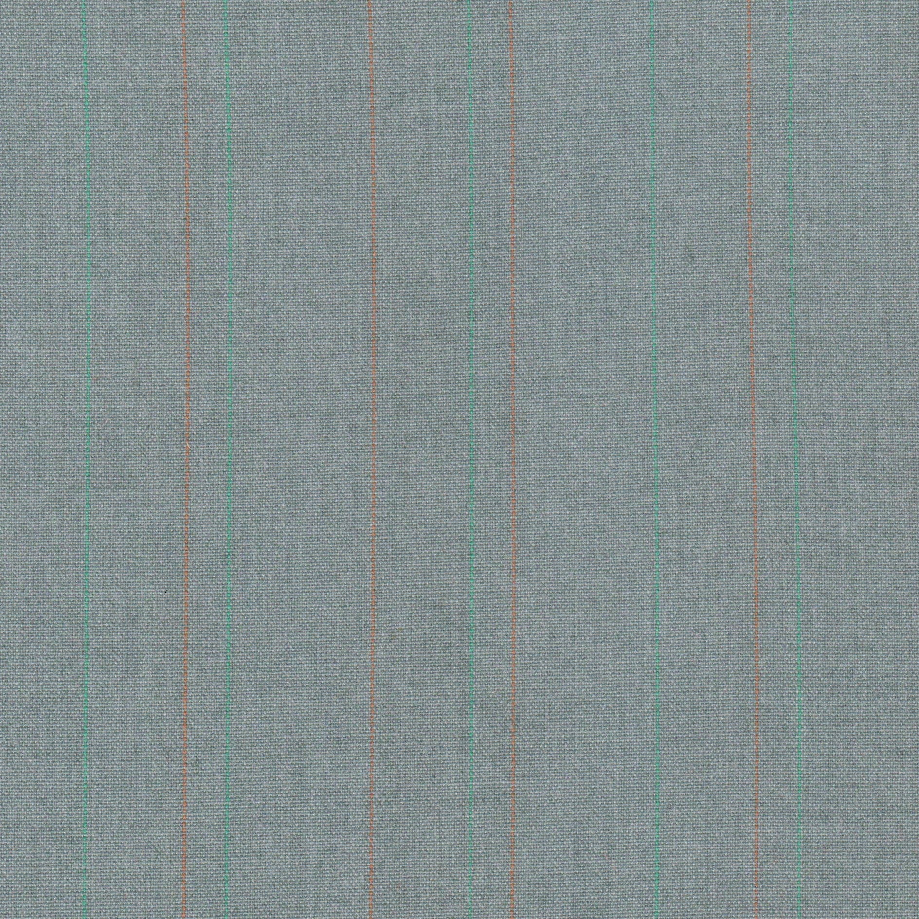 Tela SchoolLine 13018001 jaspeada gris con rayas verde y naranja; ideal para uniformes escolares e institucionales.