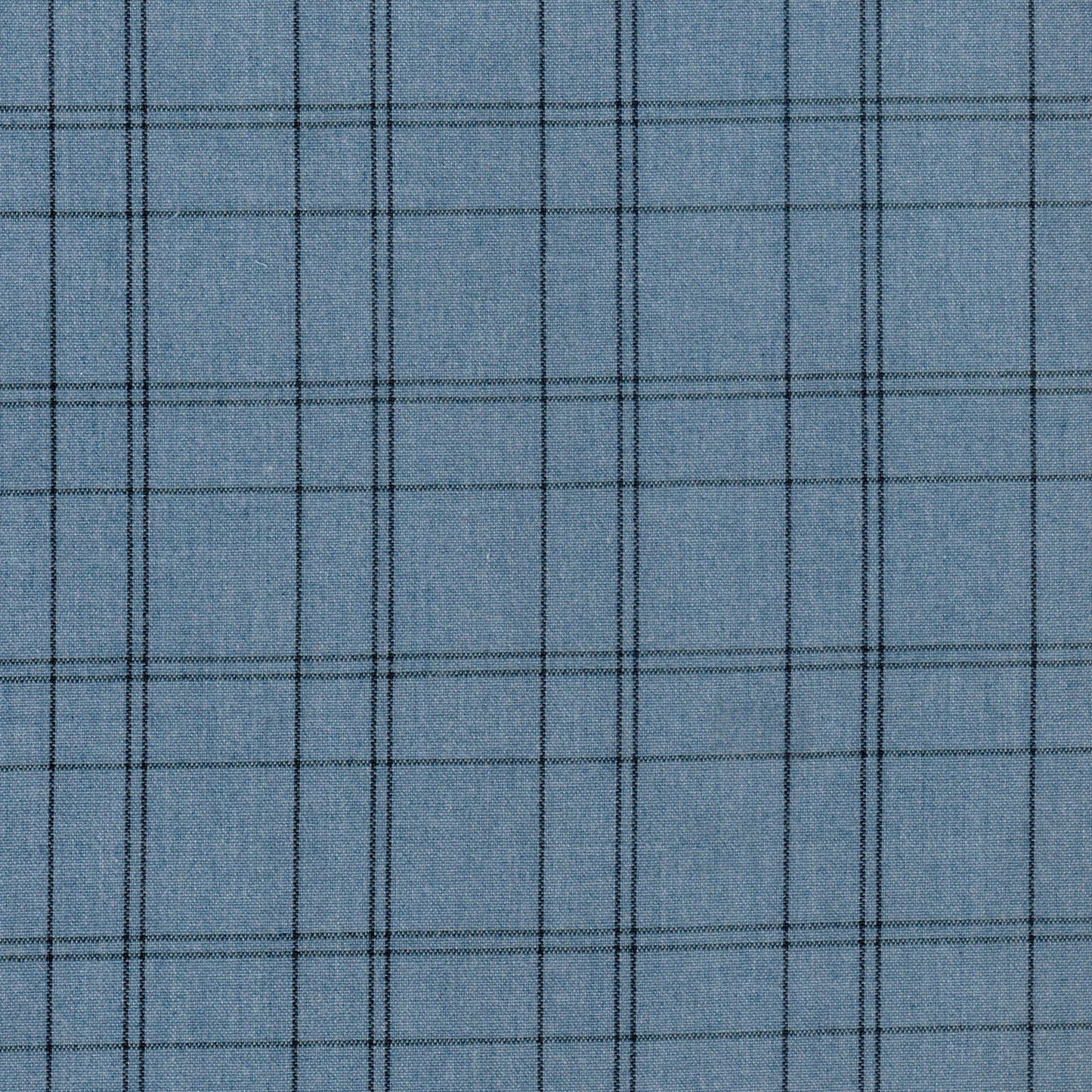 Tela azul jaspeada con diseño de cuadros, ideal para uniformes escolares e institucionales, SchoolLine.