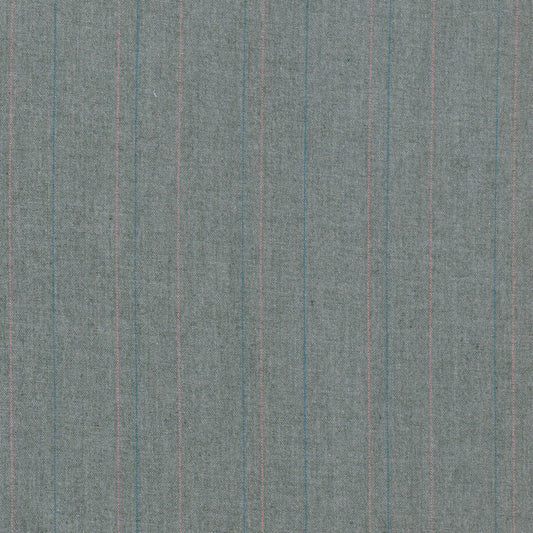 Tela SchoolLine 13018003: tejido jaspeado gris con líneas azules y rosas, ideal para uniformes escolares e institucionales.