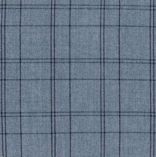 Tela SchoolLine 13018010 azul claro jaspeado a cuadros para uniformes escolares e institucionales